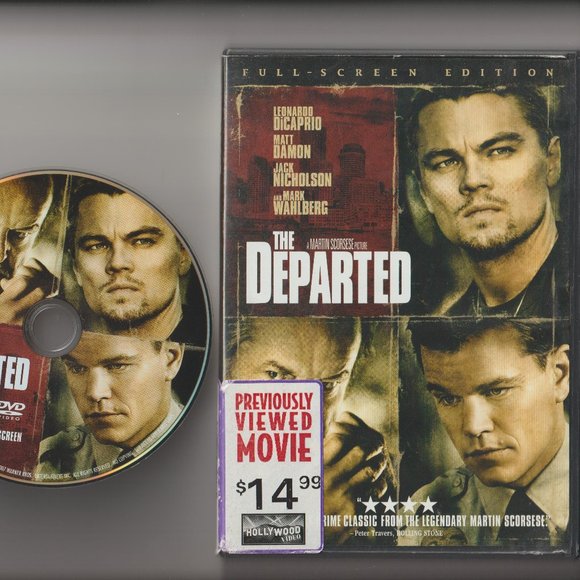 Warner Bros. Media The Departed Dvd Leonardo Dicaprio Matt Damon